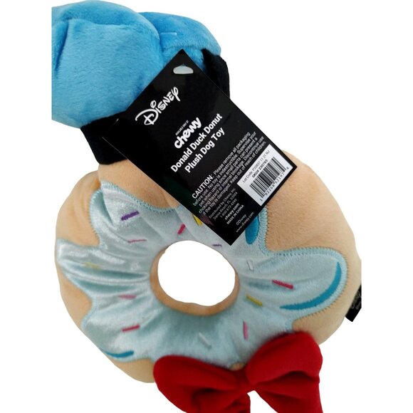 Disney Chewy Donald Duck Donut Plush Animal Dog Toy Bundle - Picture 4 of 6